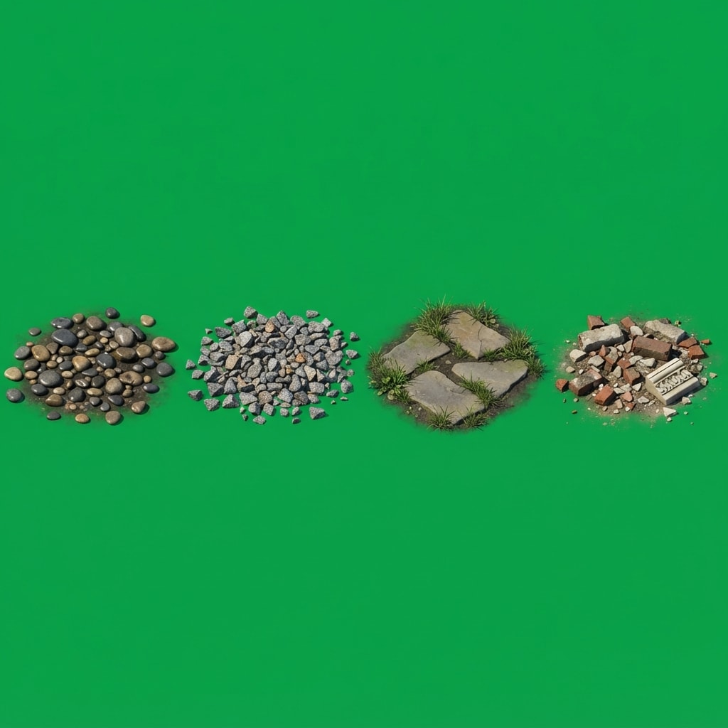 Image: A single horizontal row of FOUR separate small gro