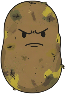 Suspicious Potato Character