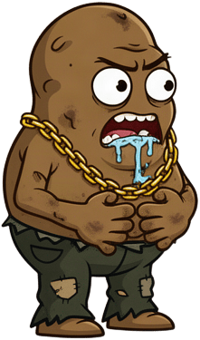 Starving Potato Character