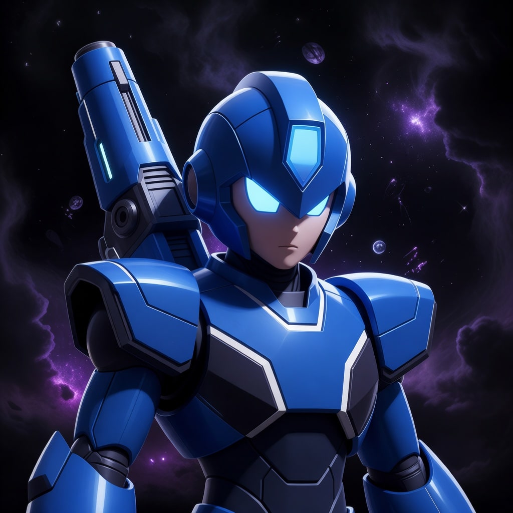 Megaman-like Player Portrait