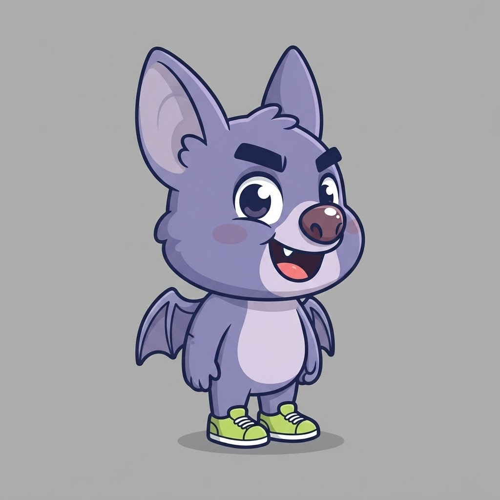 Image: Single 2D platformer mascot character, full body,