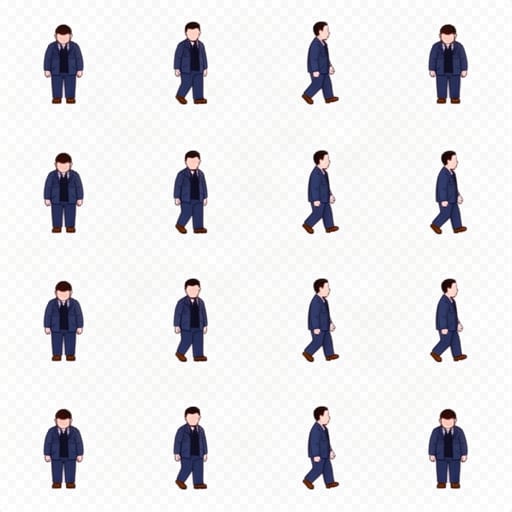 Transparent Character Sprite Sheet