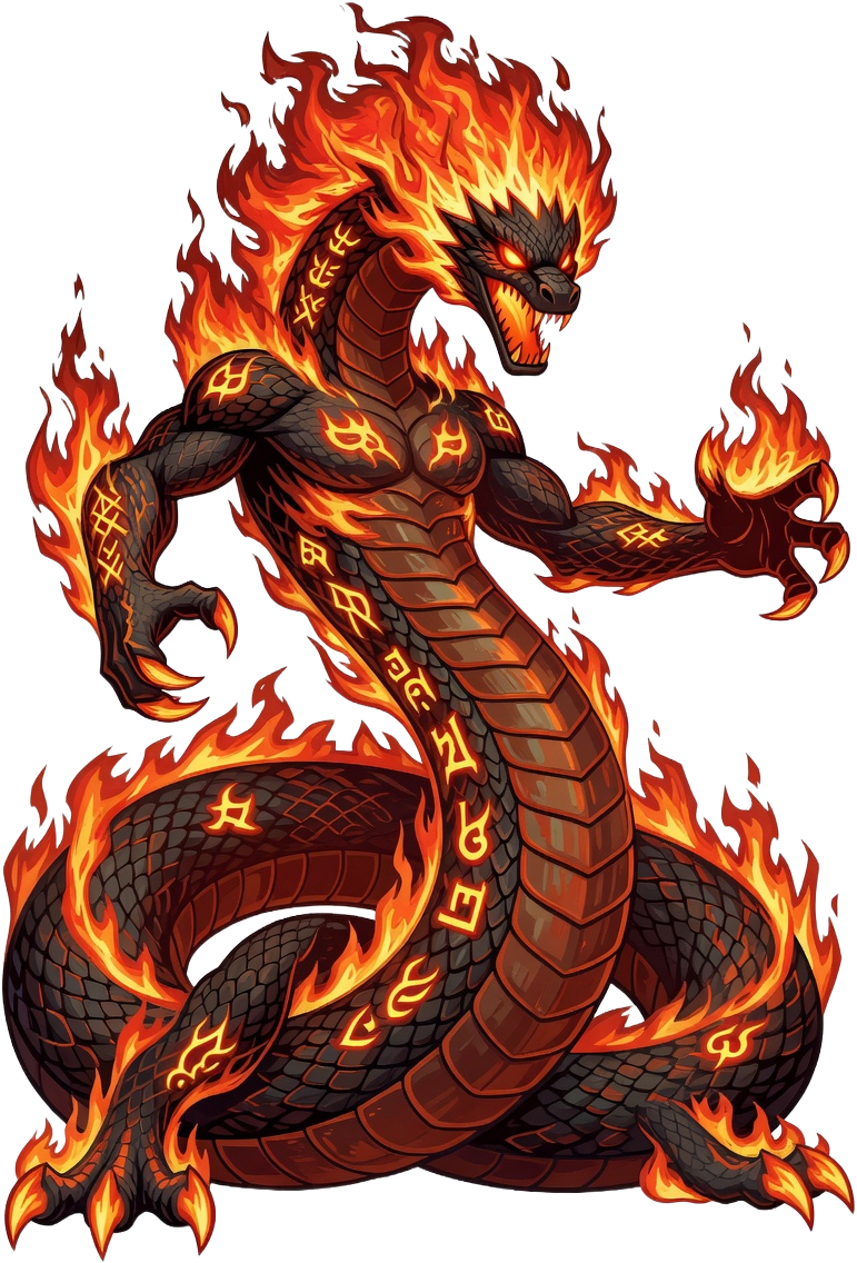BoiTatah Fire Serpent Sprite