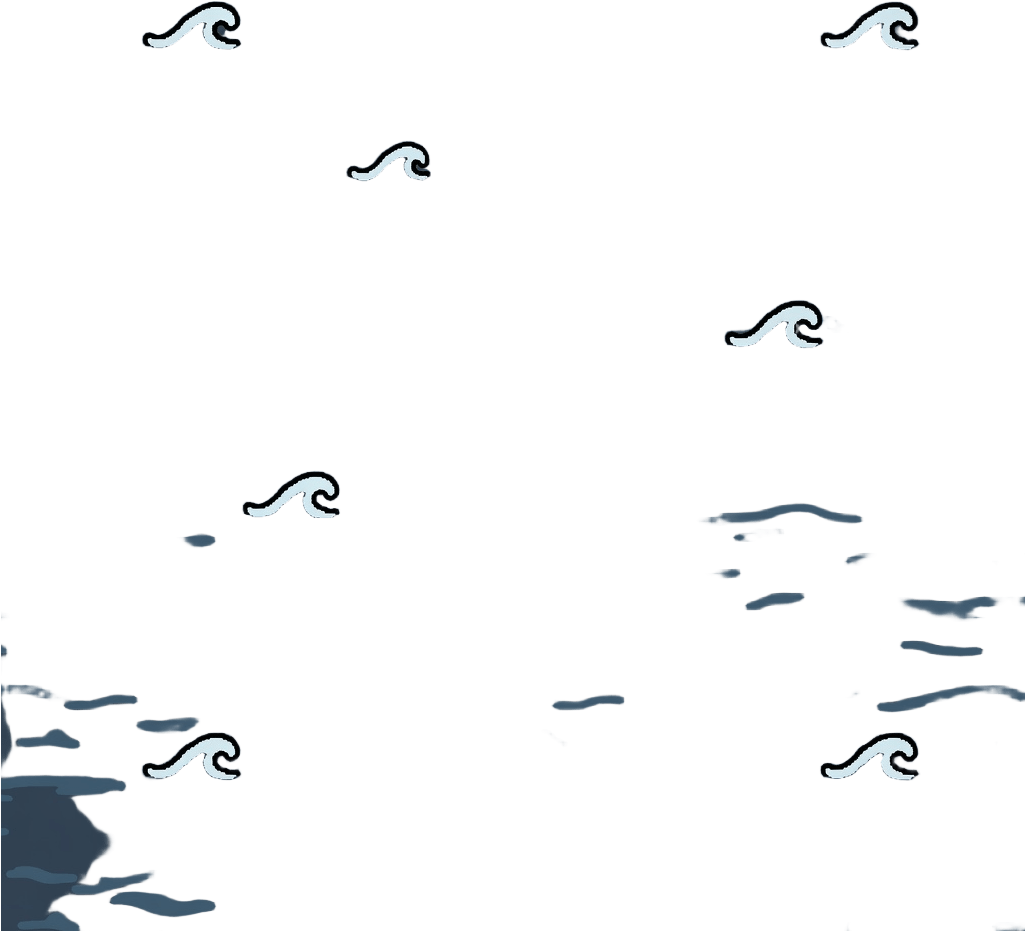Water Terrain Tile Cartoon