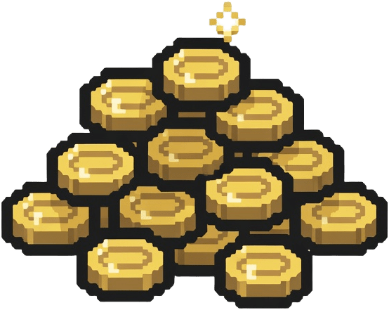 Gold Pile Pickup Cartoon