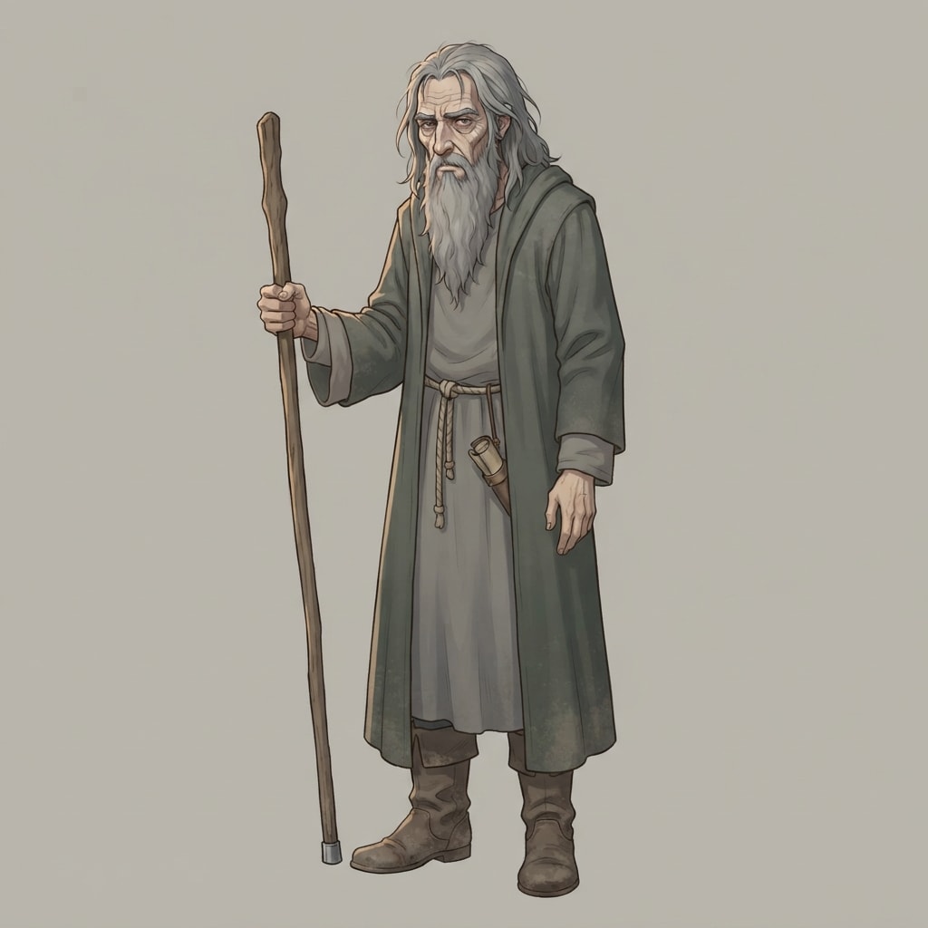 Image: Painterly anime character illustration, clean conf