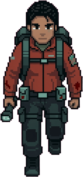 Mara Survivor Top Down Sprite