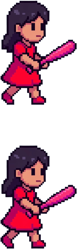 Critter Girl Enemy Walk Frames (1 / 2)