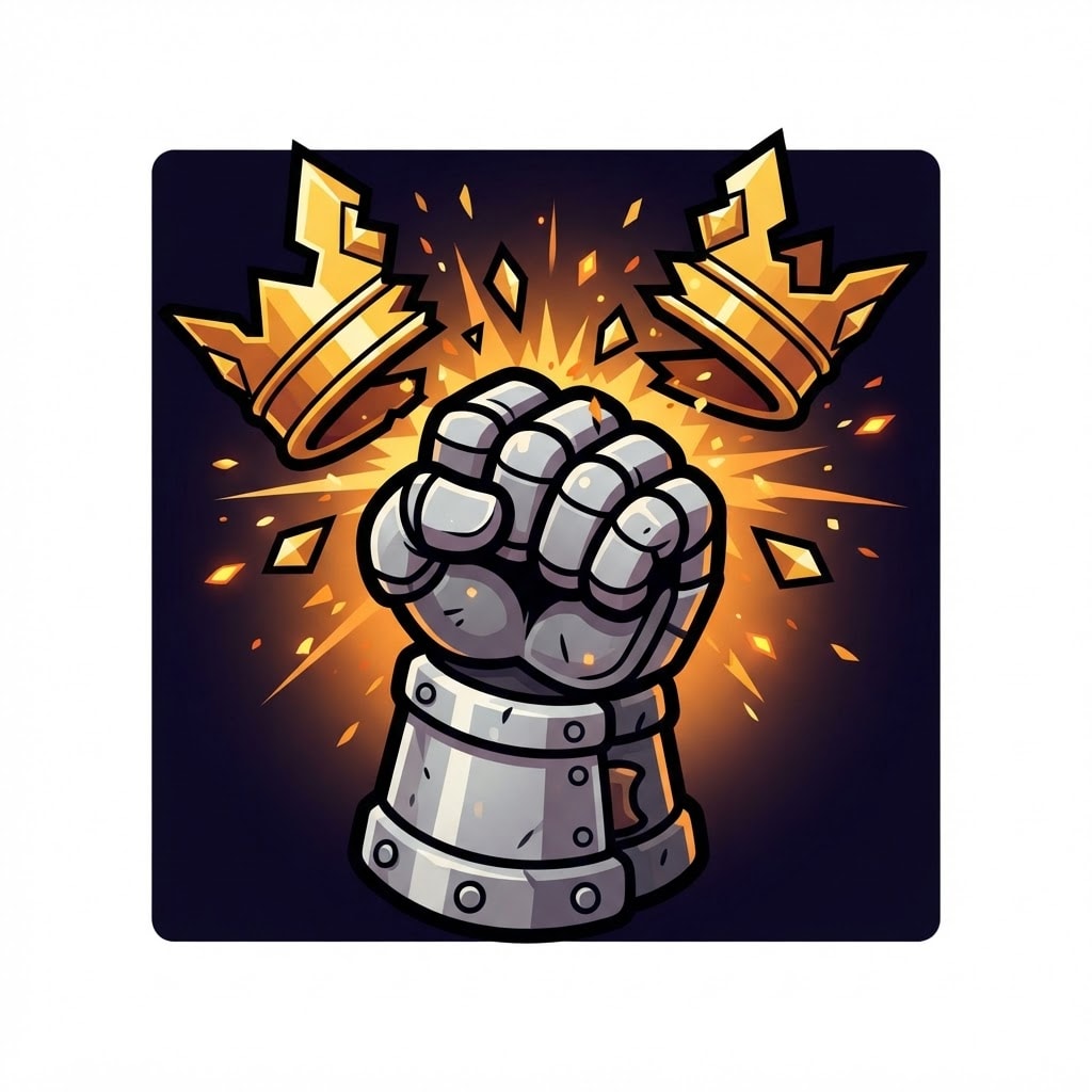 Image: A cartoon mobile game APP ICON, square, extremely