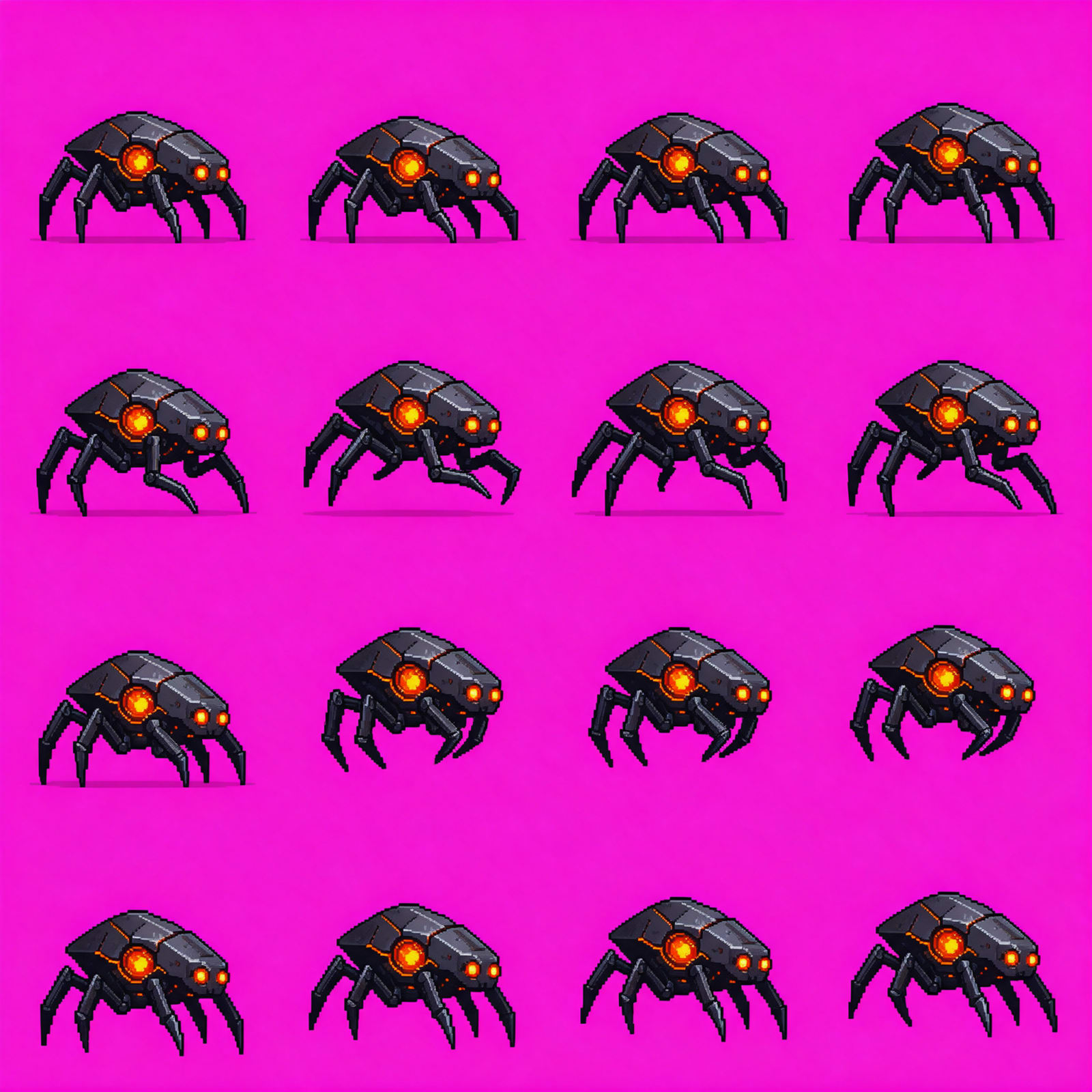 Mechanical Spider Sprite Sheet