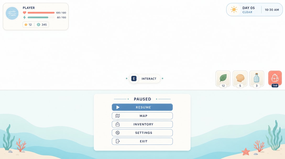Forever Summer Clean Minimal UI