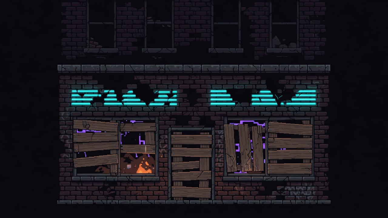Ruined Neon Storefront Module A