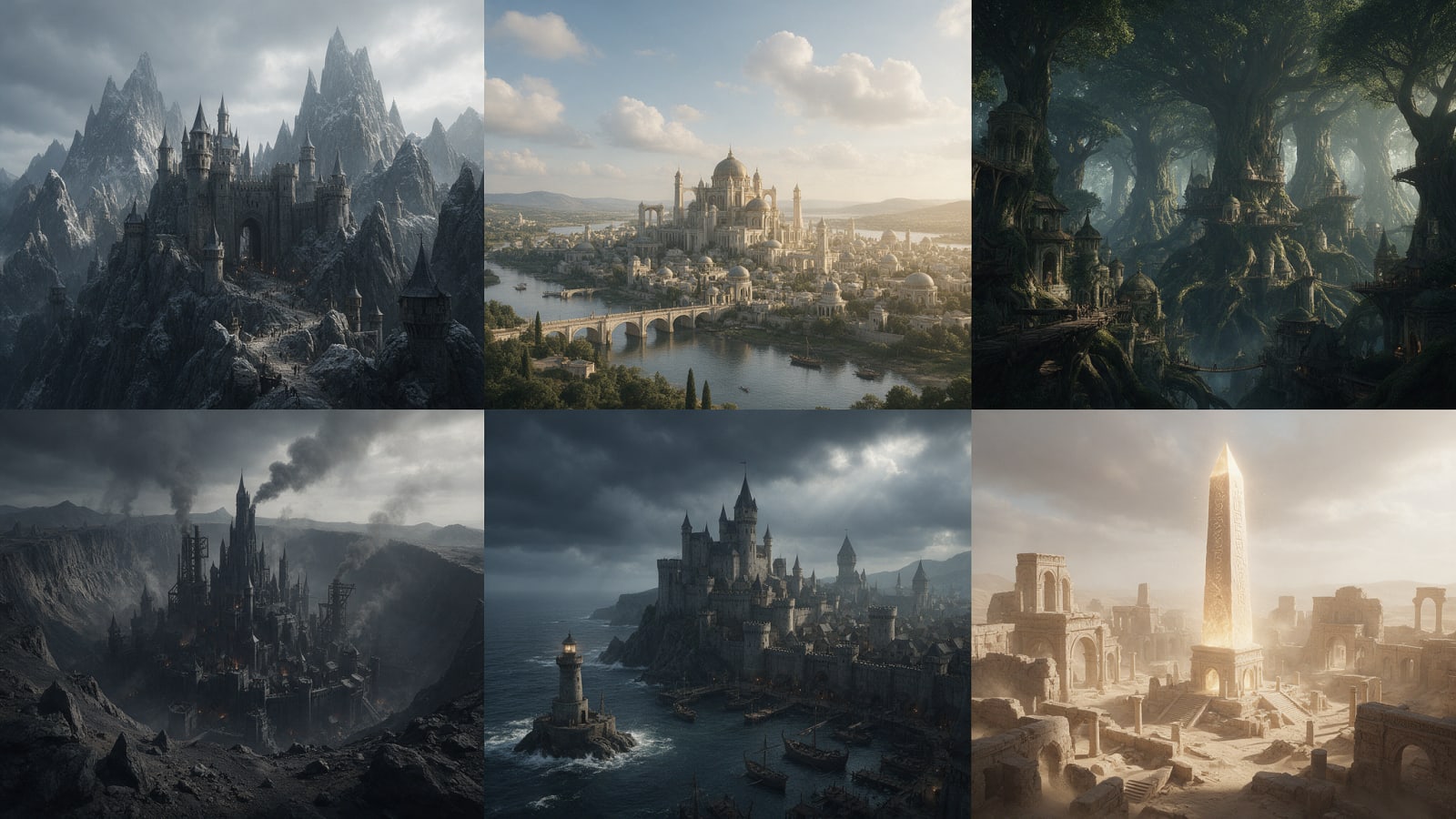 VARELYN Six City Silhouettes