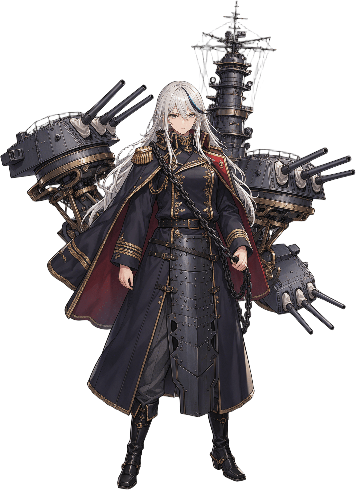 Shirasagi ship-girl illustration