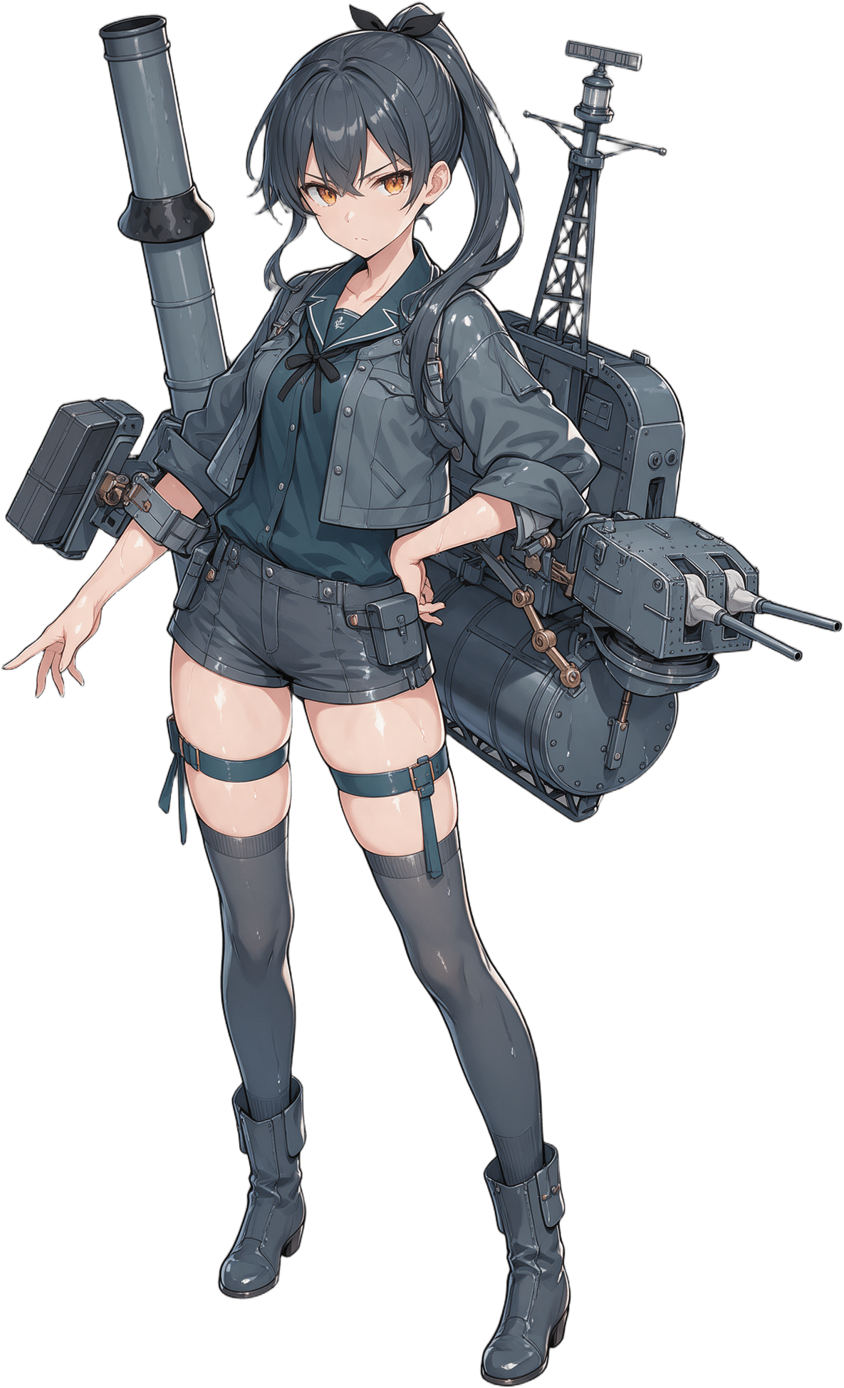 Murasame ship-girl illustration