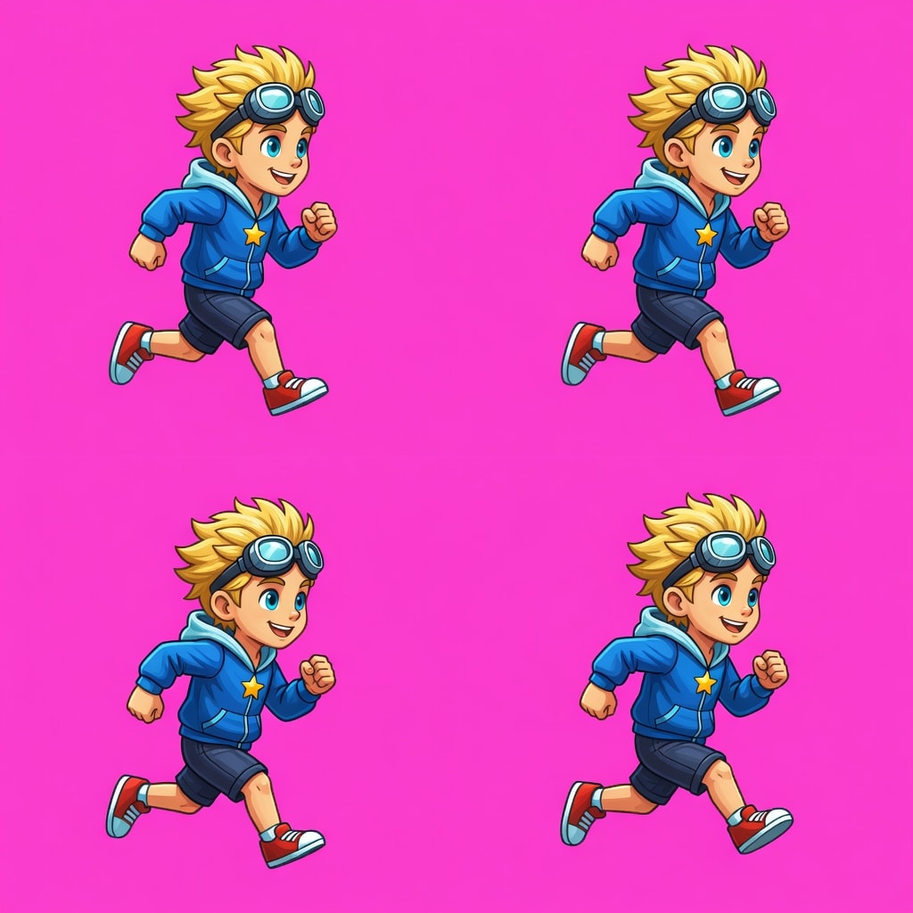 Comic Hero Run Sheet Alpha 2x2