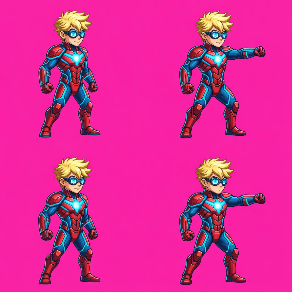 Comic Hero Transformed Hero Form Sheet