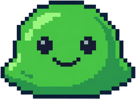 Green Slime Monster Pixel Sprite