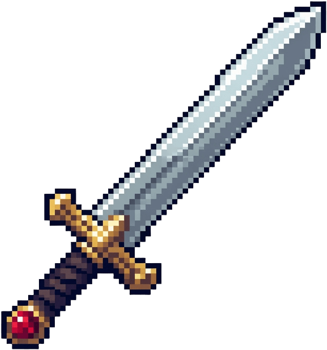 Fantasy Sword Pixel Sprite