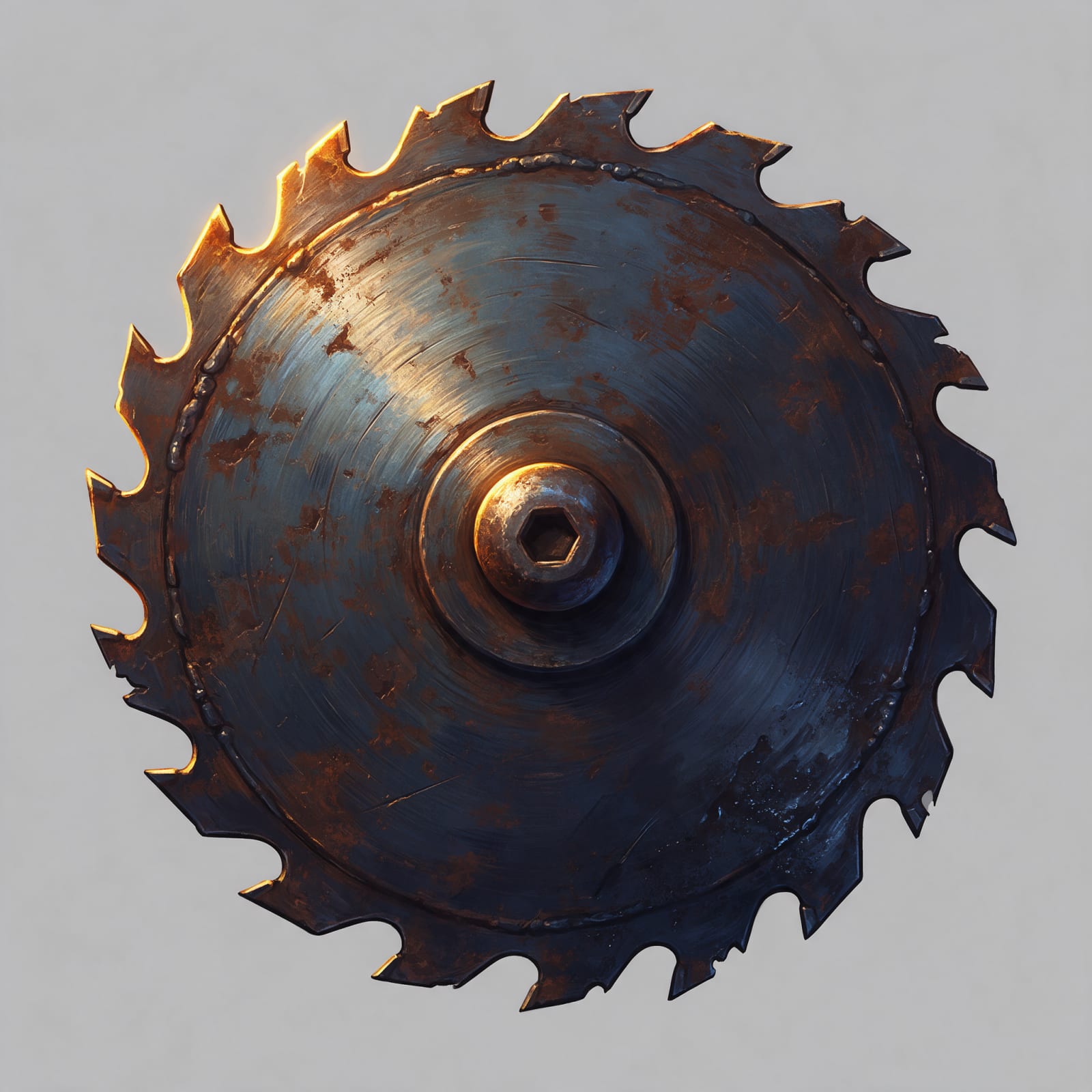 Slot Symbol SAW - Rusted Circular Saw Blade