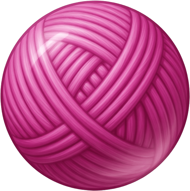 Pink Yarn Ball Tile