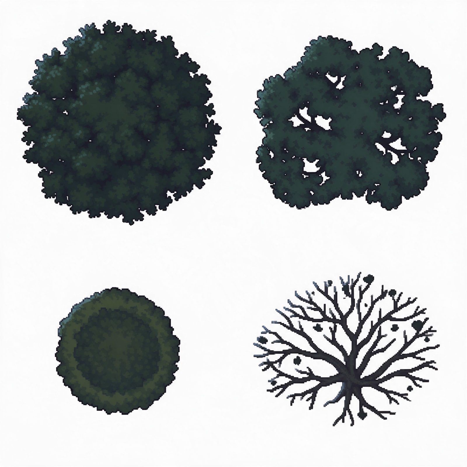 Night Forest Tree Canopy Sheet