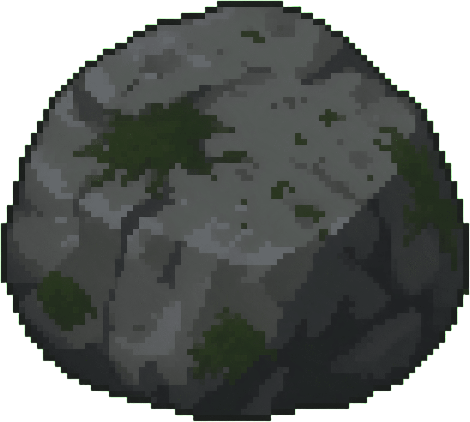 Night Forest Boulder