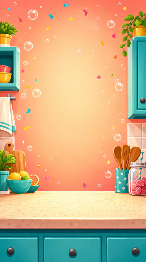 Soda Shake Kitchen Background