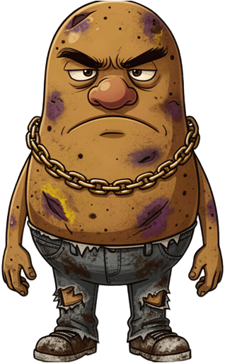 Grumpy Potato Man