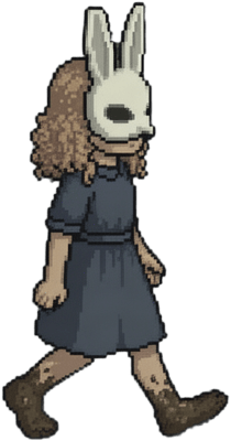 Masked Bunny Girl Walking