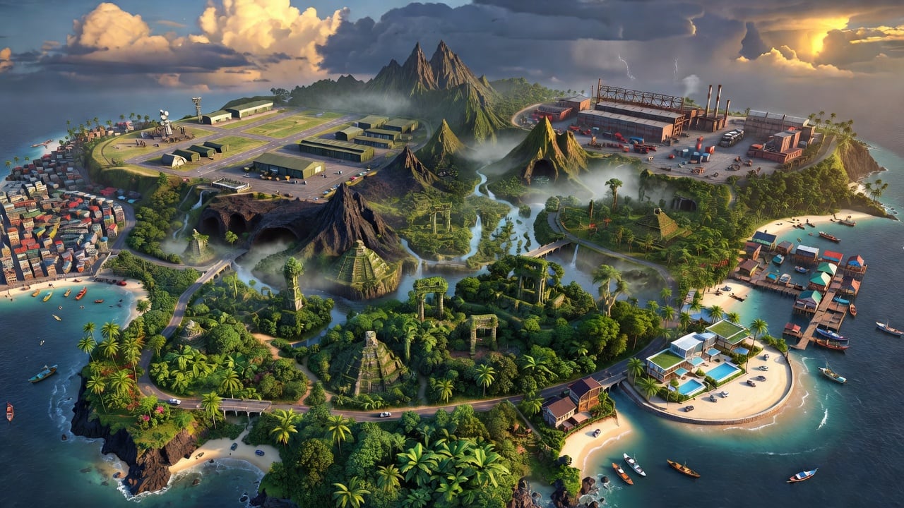 Original Tropical Battle Royale Island Map