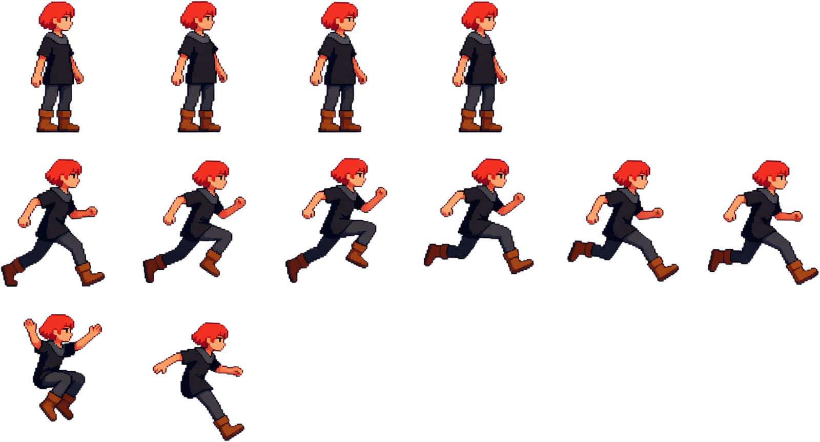 Rebekka Pixel Sprite Sheet