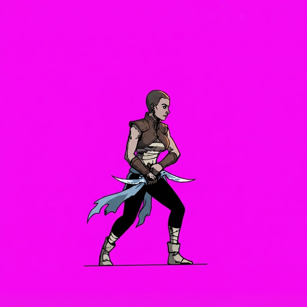 Image: Redraw the SAME single character from the referenc