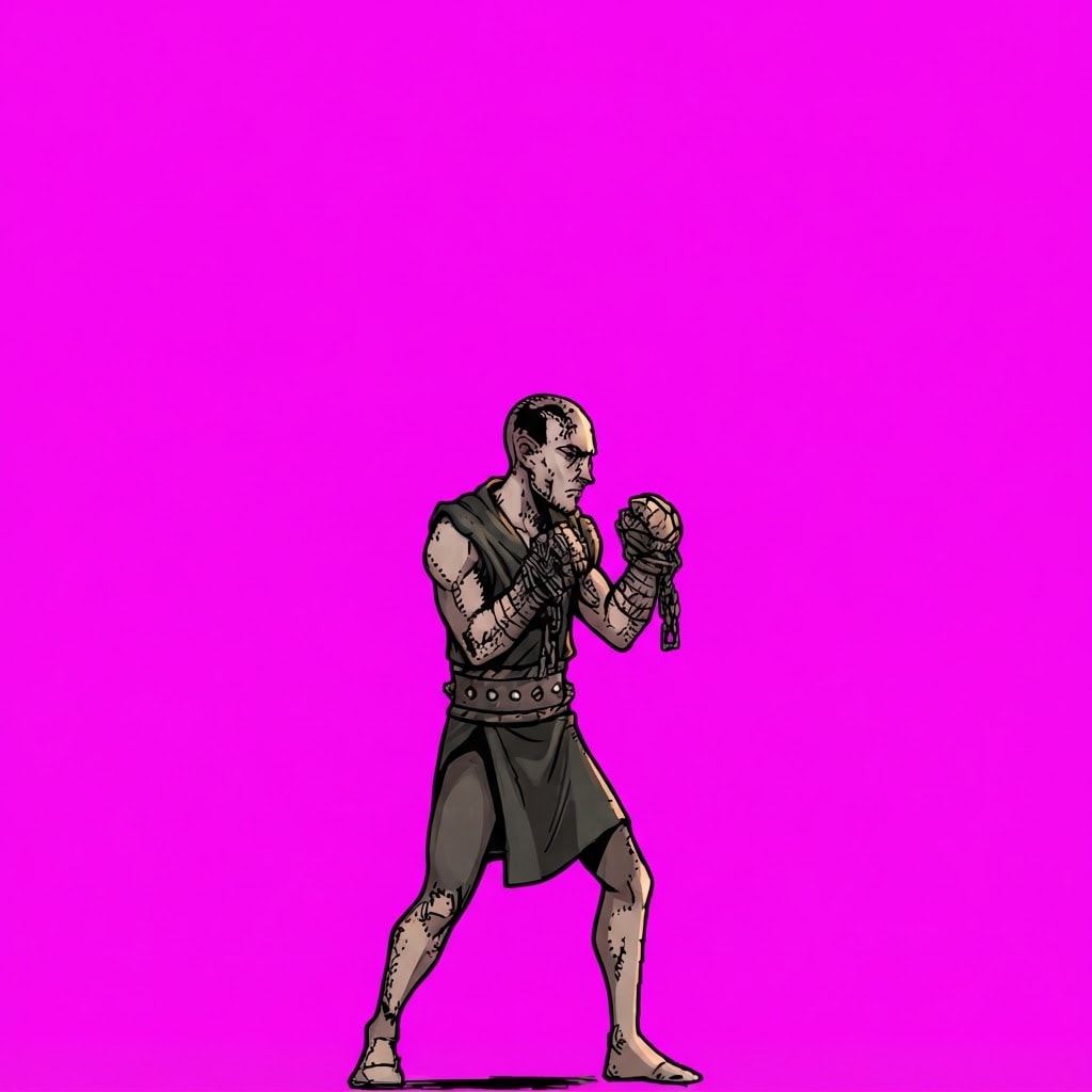 Image: Redraw the SAME single character from the referenc
