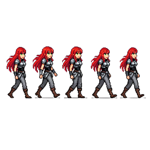 Female Warrior Walk Cycle