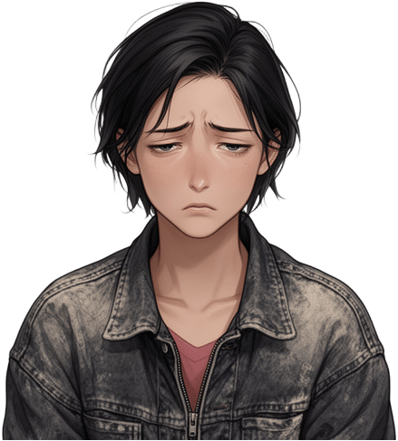 Melancholic Anime Woman
