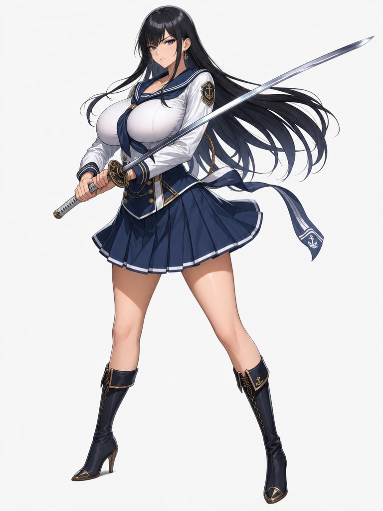 Serious Sailor Swordswoman
