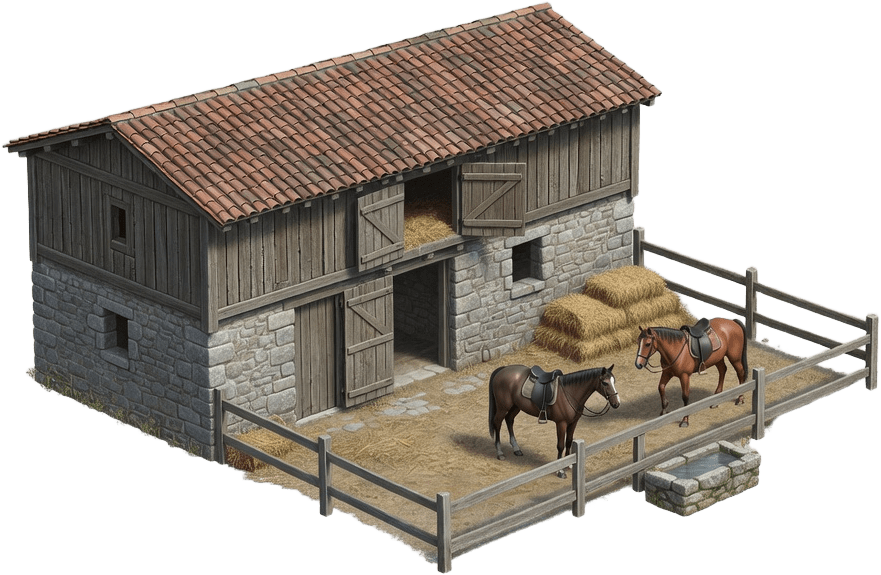 Italian Stone and Timber Stable 1495