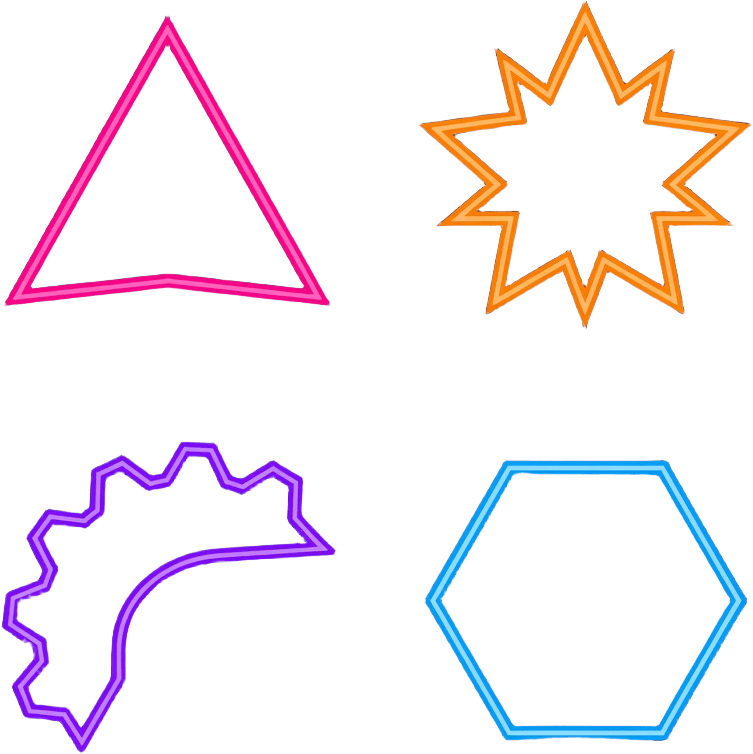 Neon Enemy Shapes