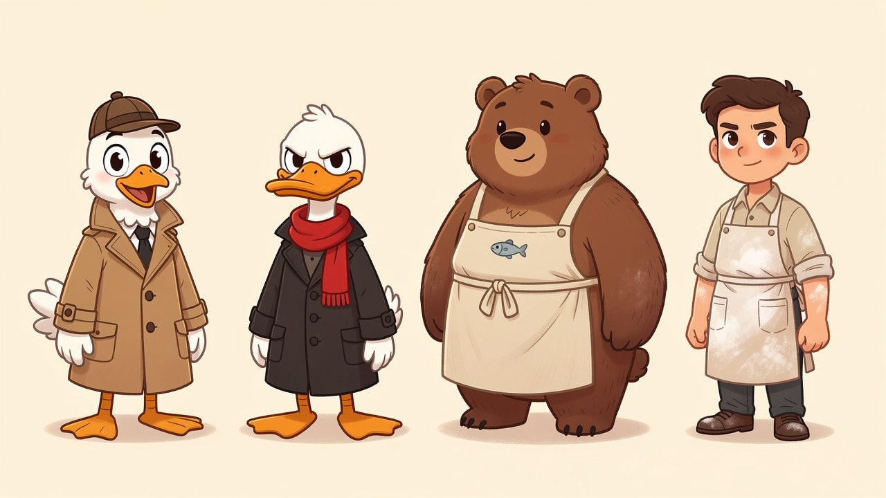 Detective Cluck Character Lineup