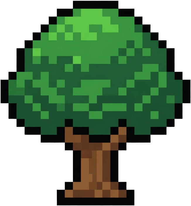 Arvore pixel art GBA