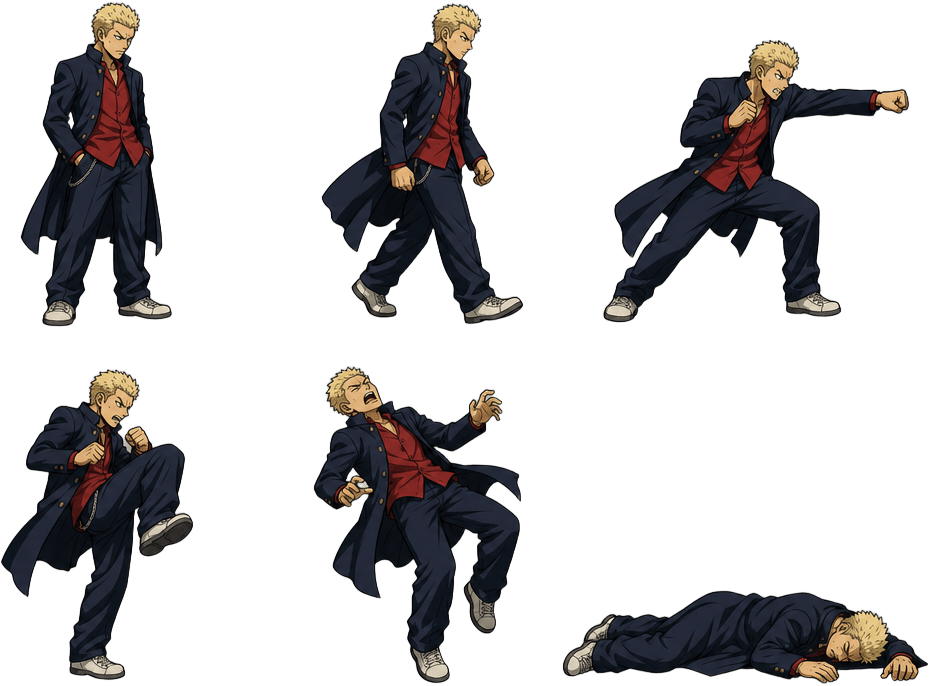 Original Rival Fighter Combat Spritesheet