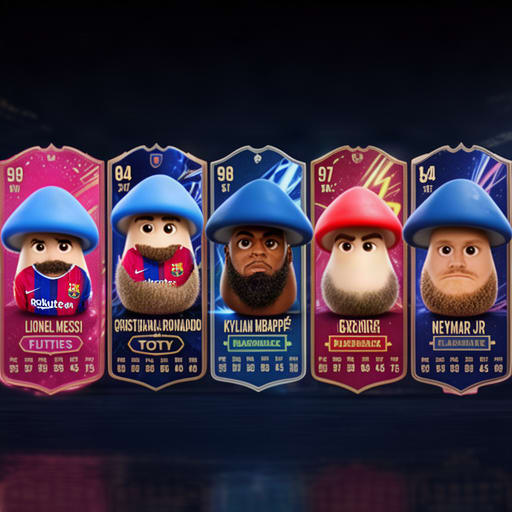 Mushroom Football Player Cards