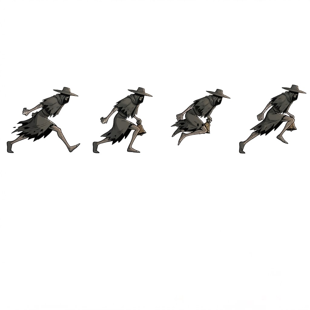 Image: The reference strip shows this creature's IDLE and