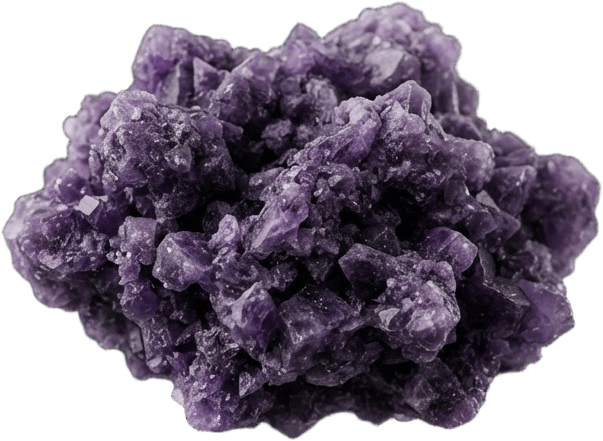 Image: A small clump of violet crystalline rune dust, coa