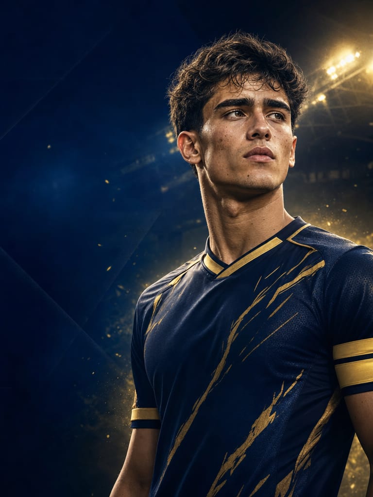 Soccer Career Player Profile Card Art