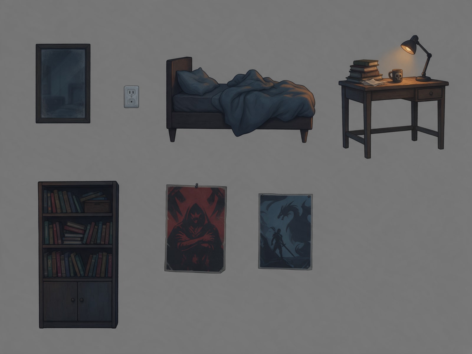 House Scenery 2 - Noah's Bedroom Props