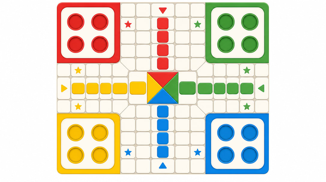 HD 2D Ludo Board