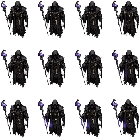 Dark Fantasy Mage Spritesheet
