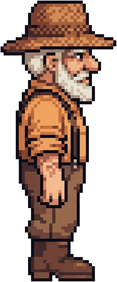 Image: Redraw this exact pixel-art character in the same